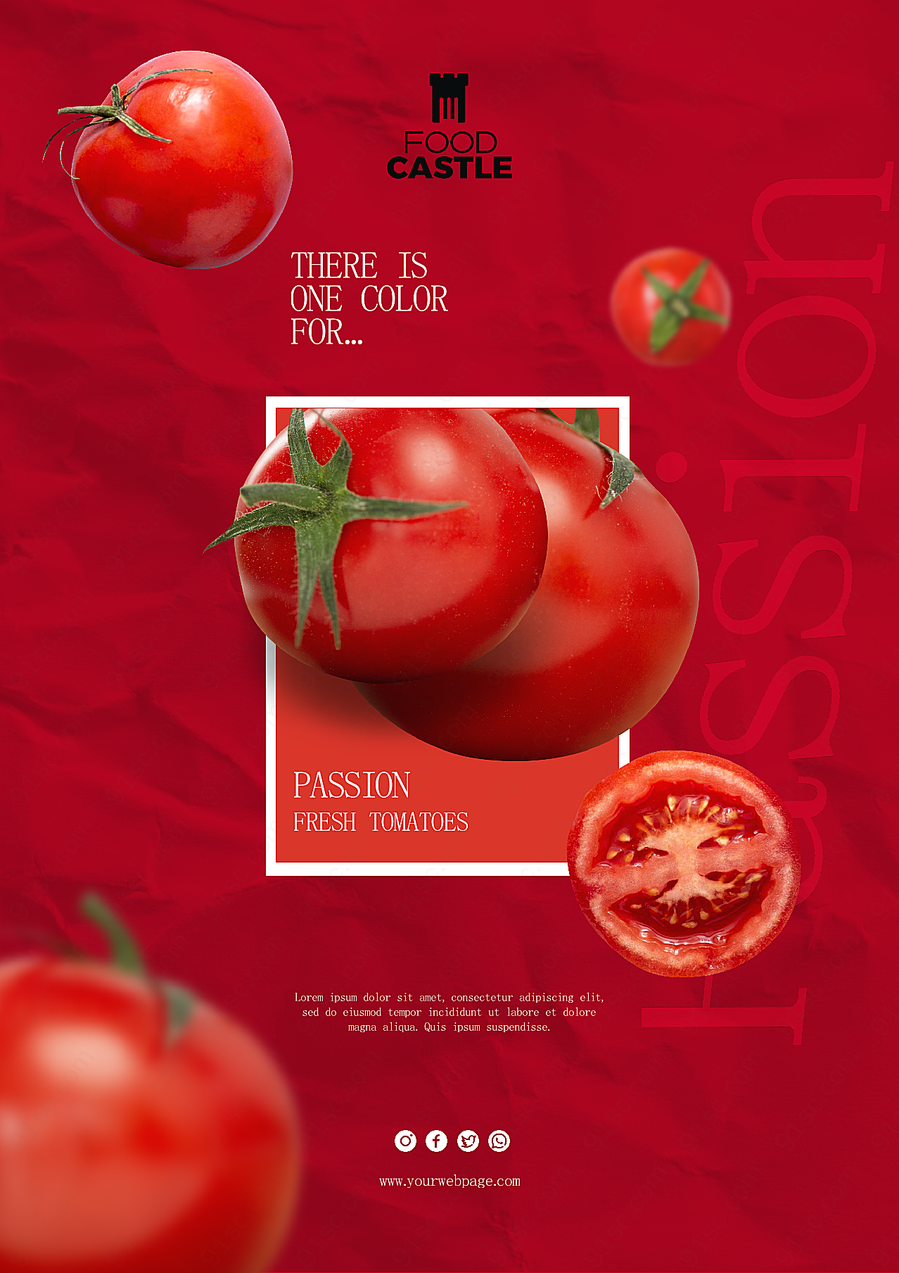 番茄海报模板源文件广告海报