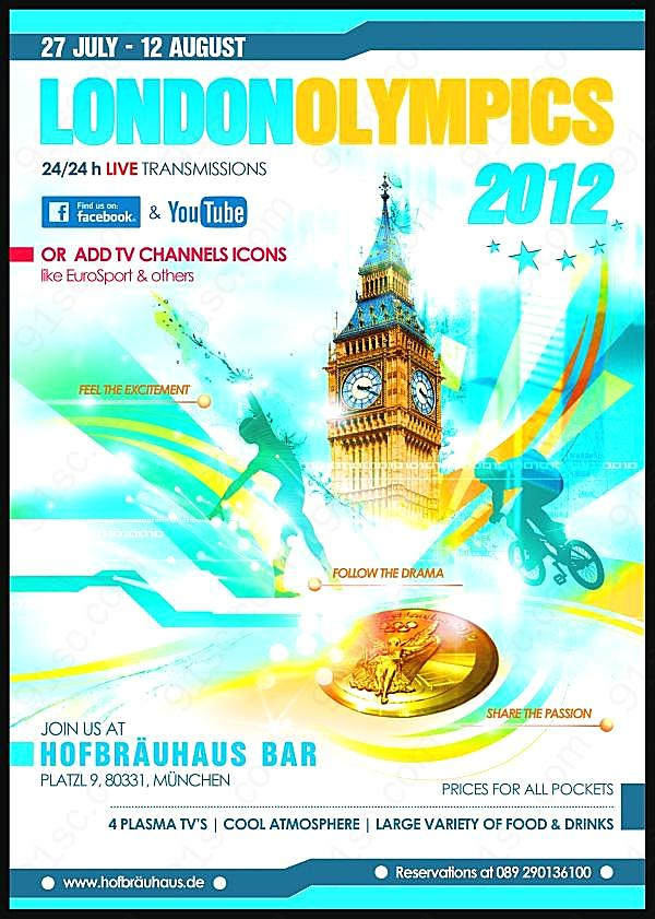 2012伦敦奥运会psd广告广告海报
