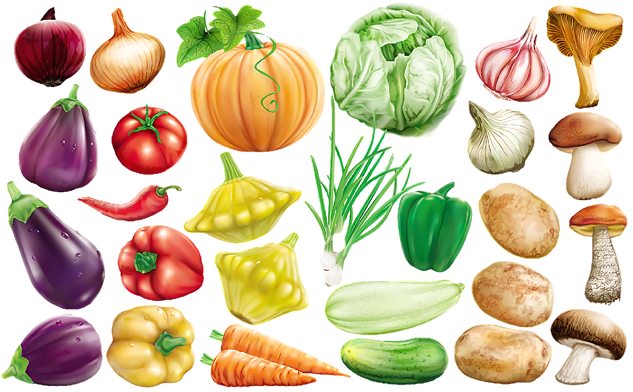 蔬菜瓜果免抠元素合集植物