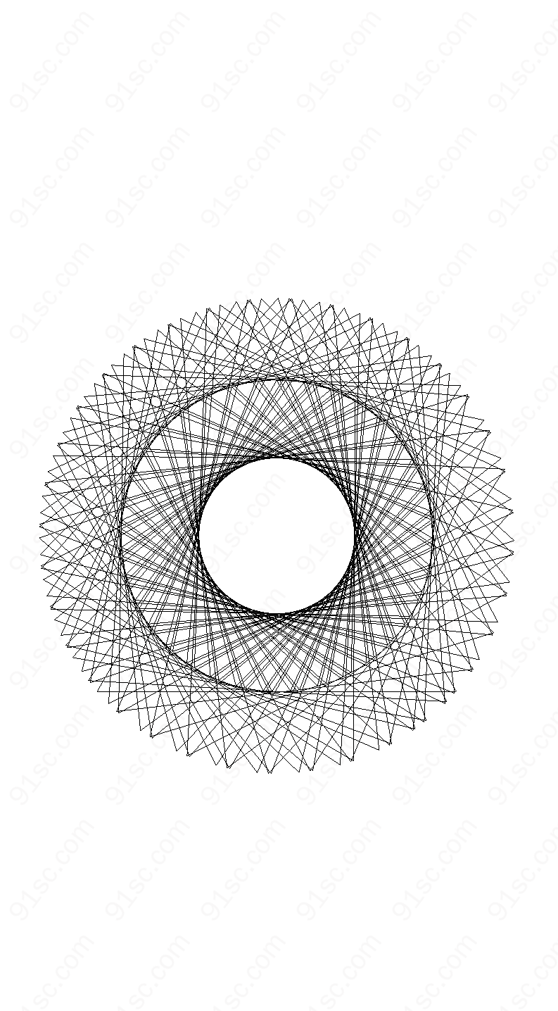 三角形规律排列的圆线条大气