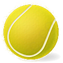 黄绿色的网球设计元素