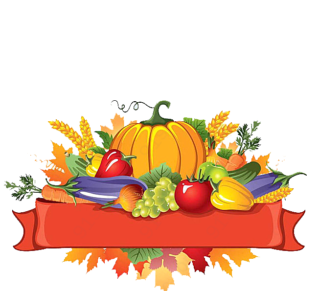 秋天丰收的蔬菜瓜果元素节日