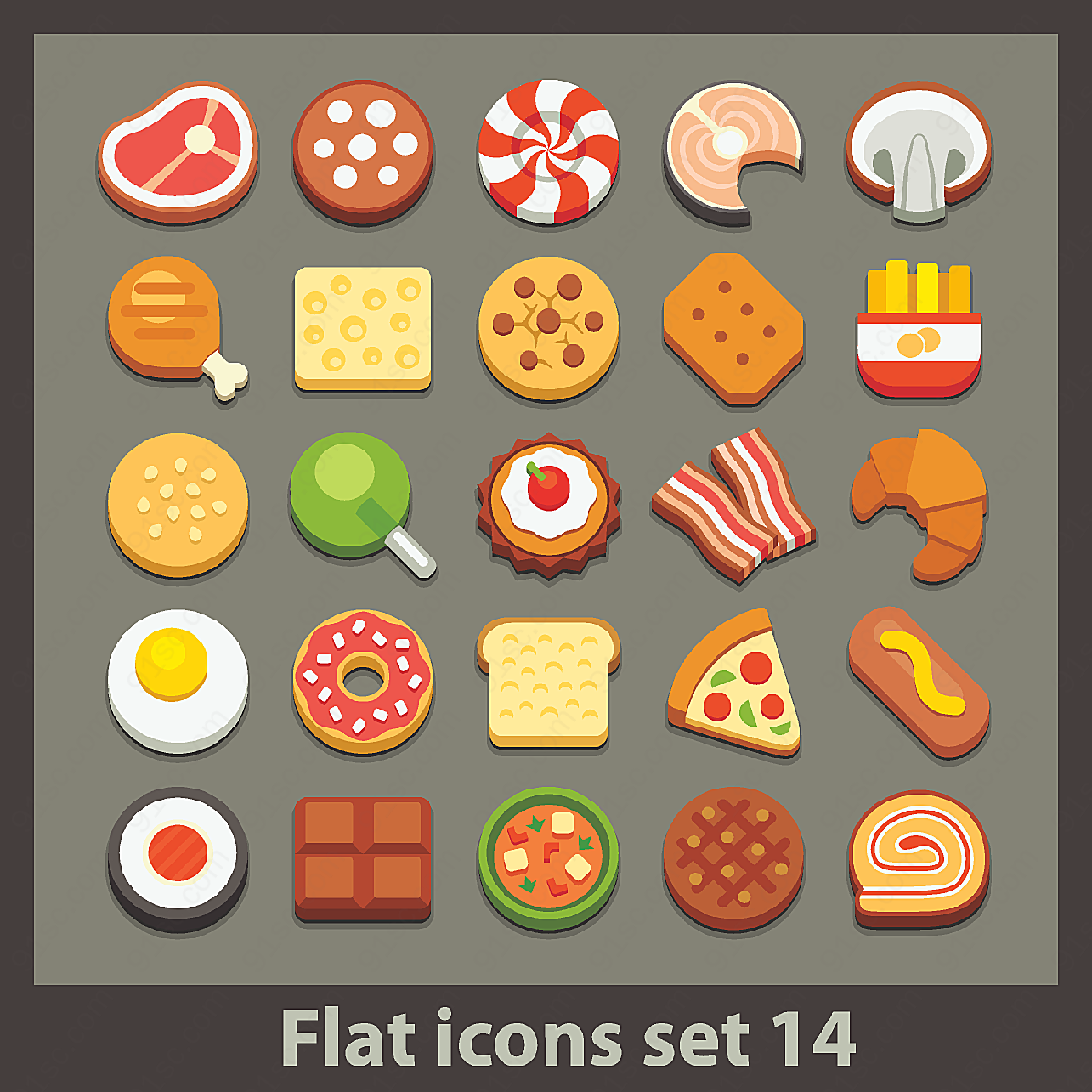 橘色食物扁平化实物图标icon矢量素材图标元素