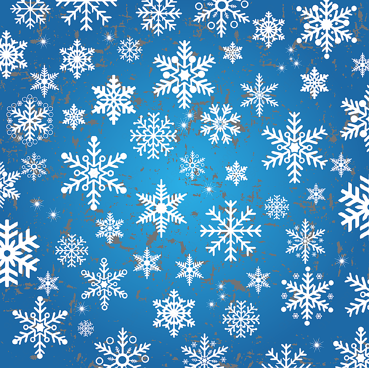 蓝色雪花背景素材纹理边框