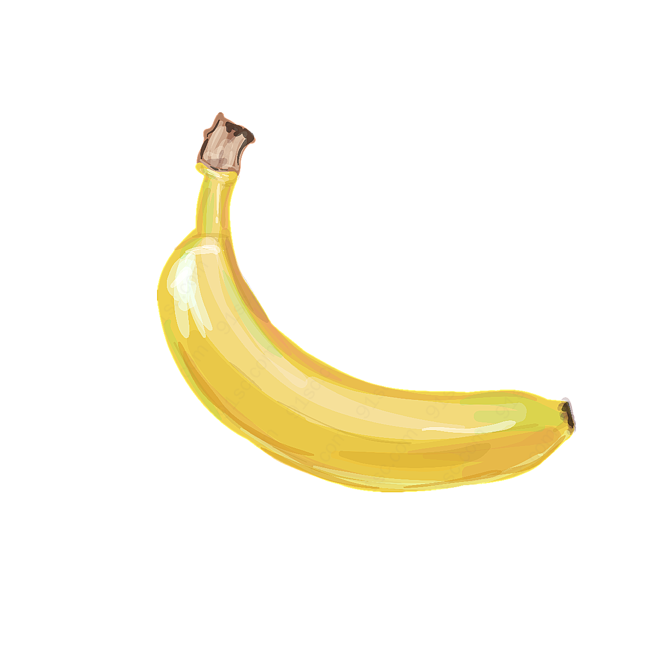 手绘水果卡通元素香蕉
