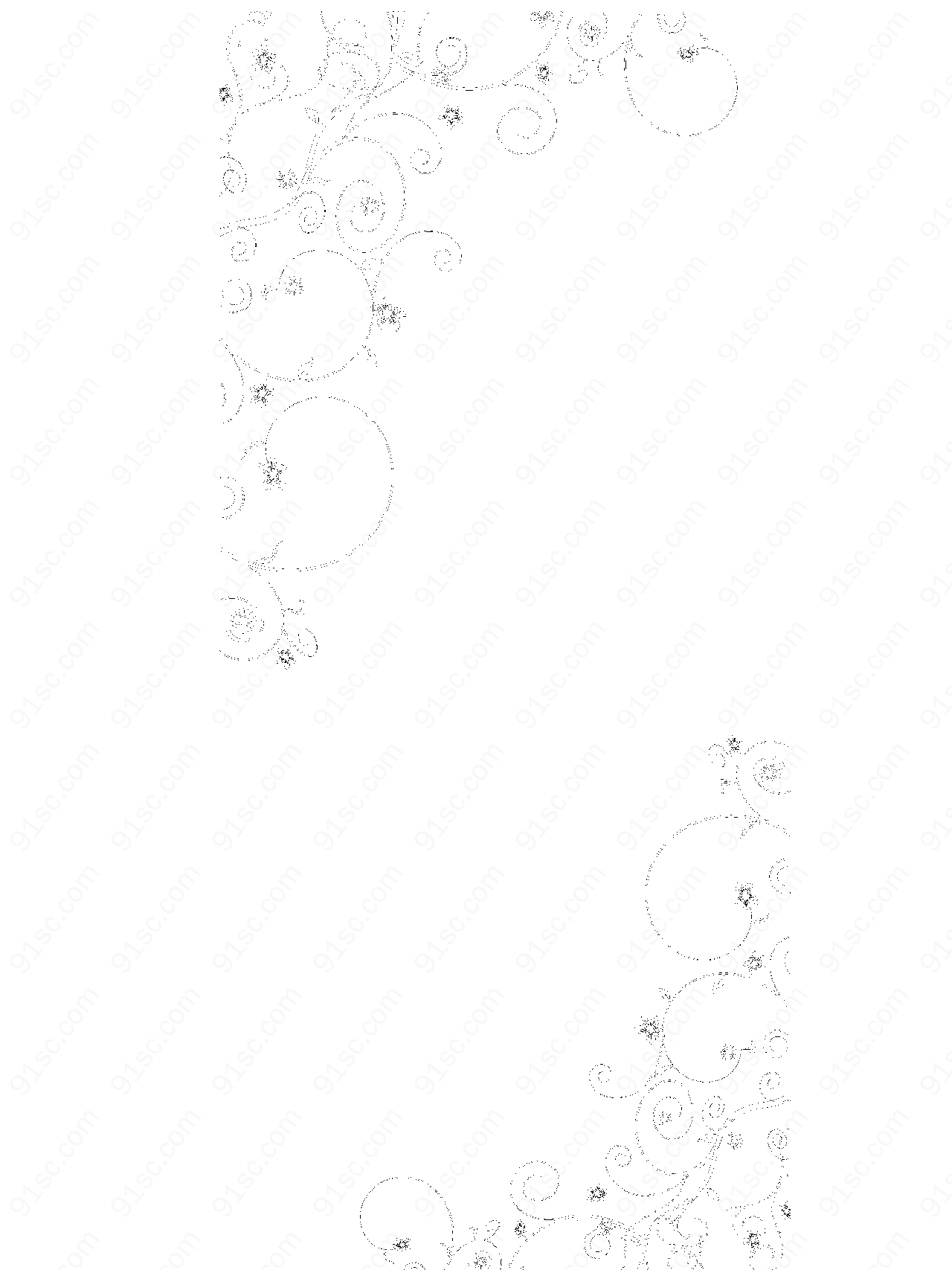 花朵组合主题矢量素材装饰元素