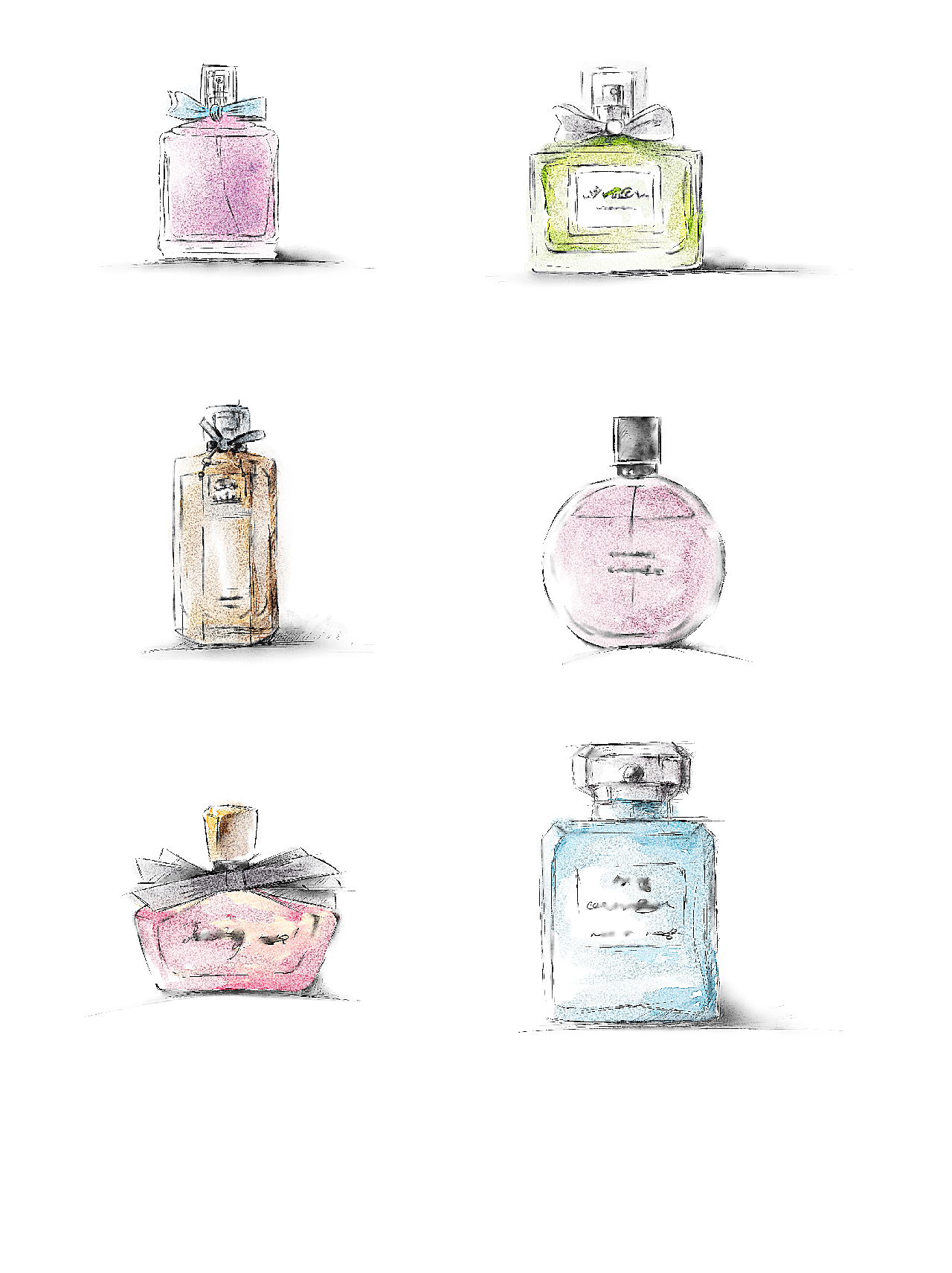 香水装饰图案