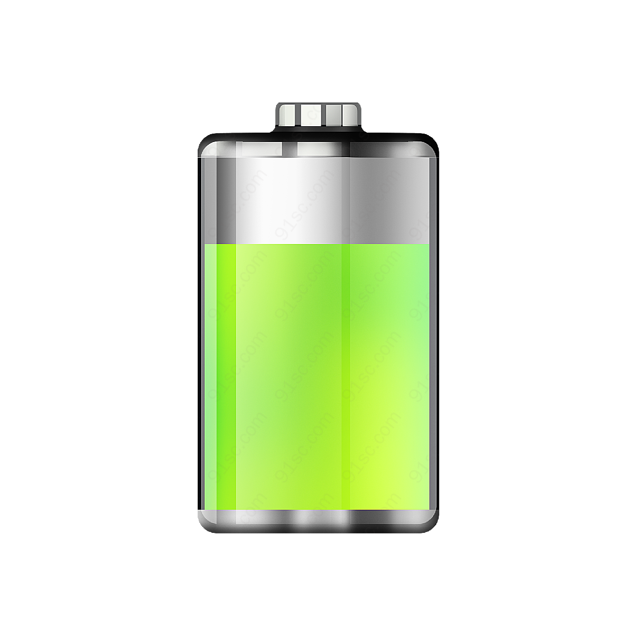 绿色电池图标设计装饰图案