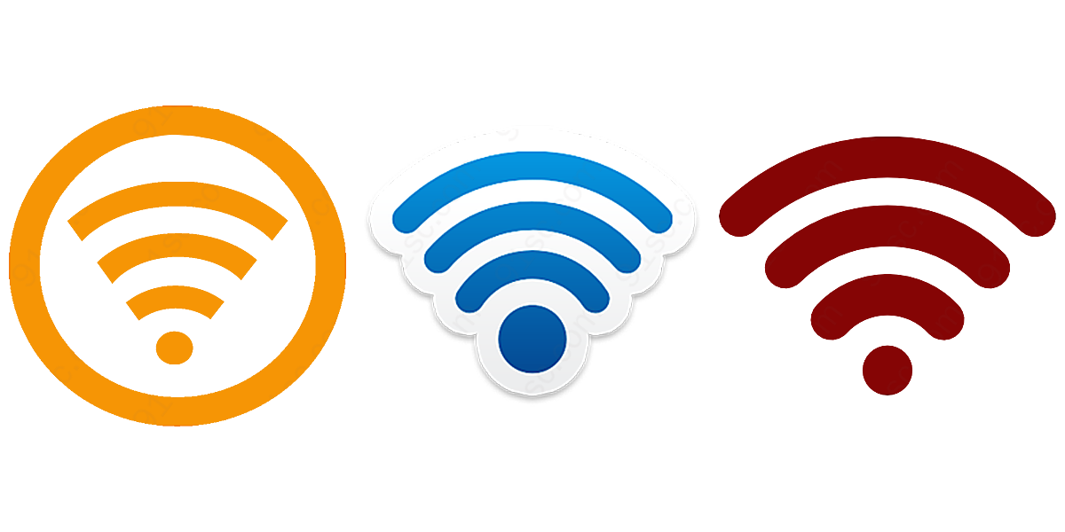 三种wifi图标免抠png透明图层素材图标元素