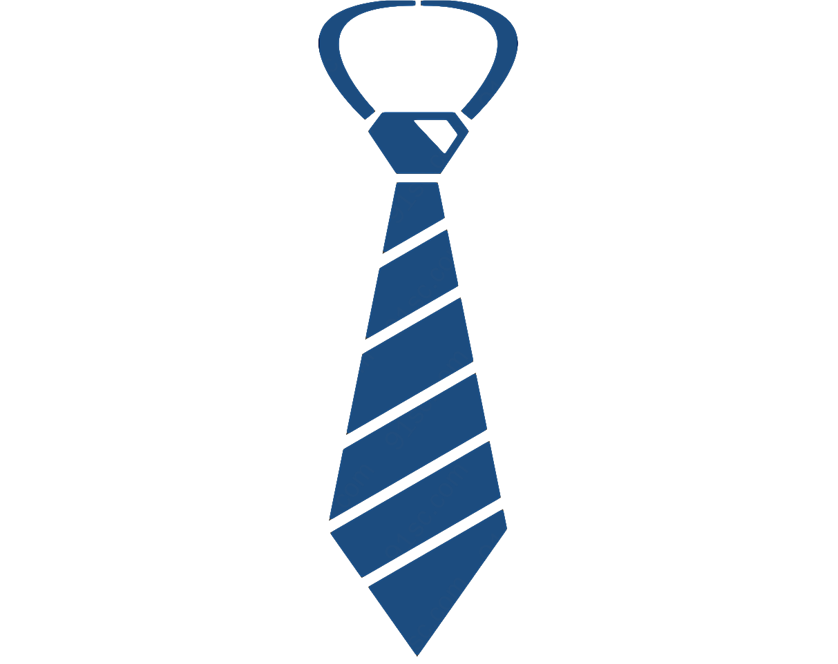 蓝条纹商务领带png元素生物静物设计