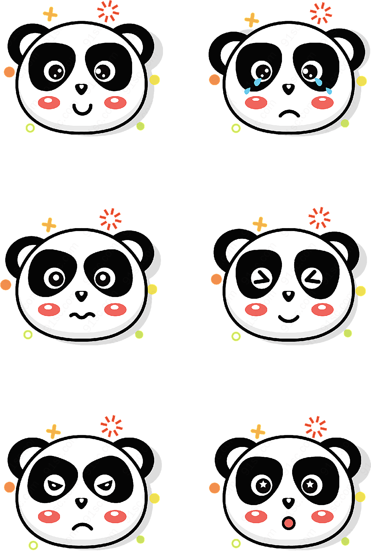 熊猫表情包图案