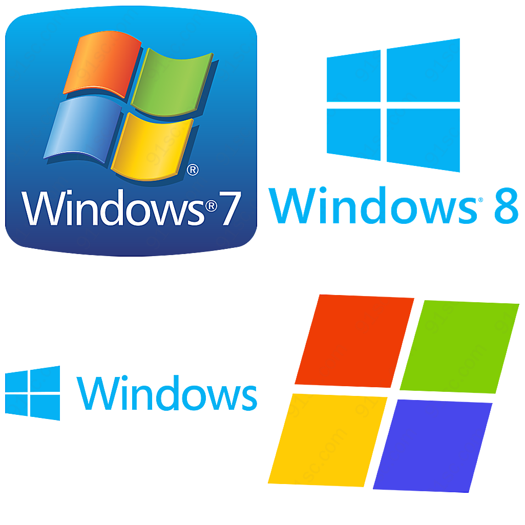 windows操作系统免抠png透明素材图标设计