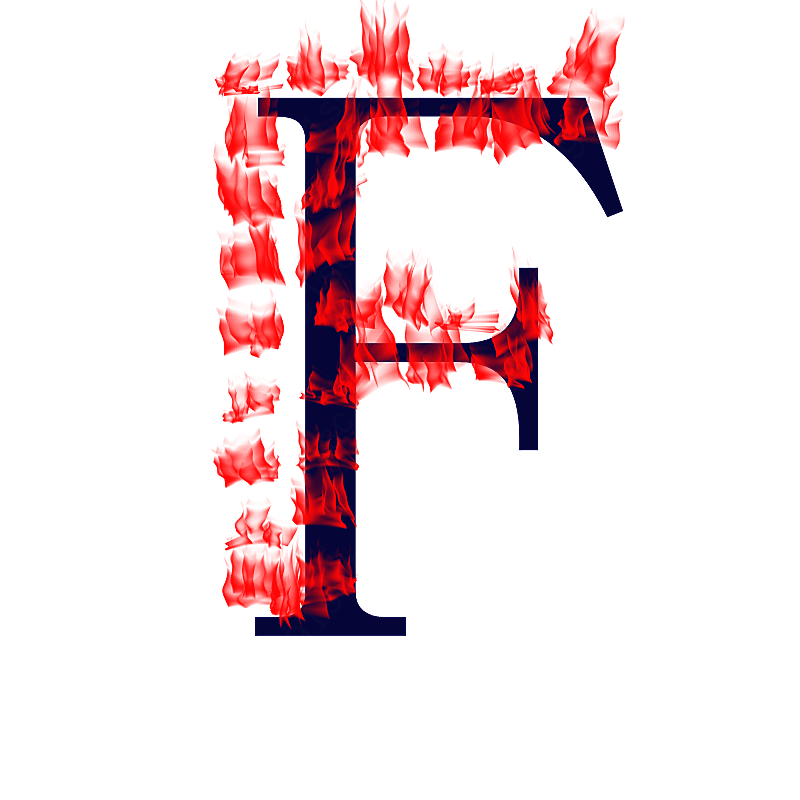 字母f艺术字元素