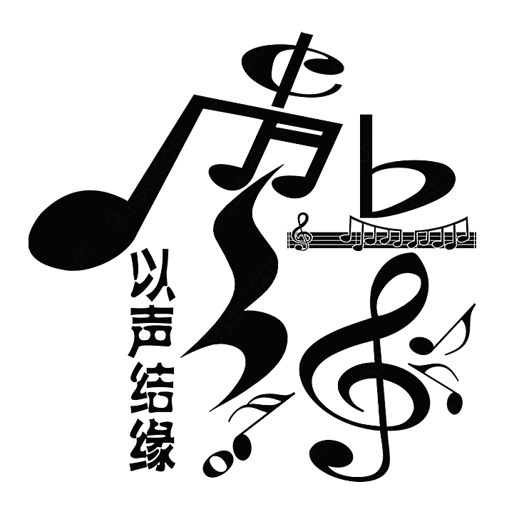 音乐logo纹理质感