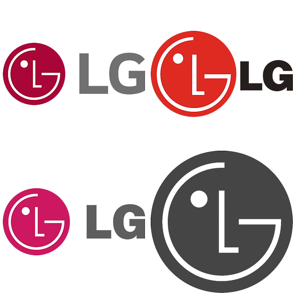 各种lg标志免抠png透明图层素材设计