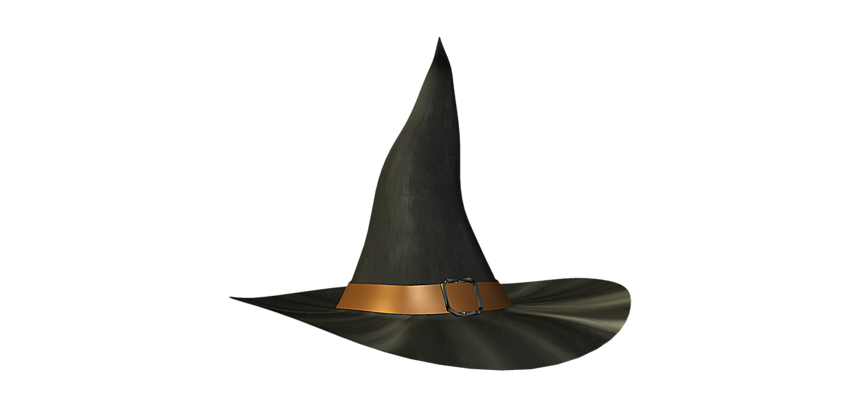 黑色巫女帽子png元素实物产品
