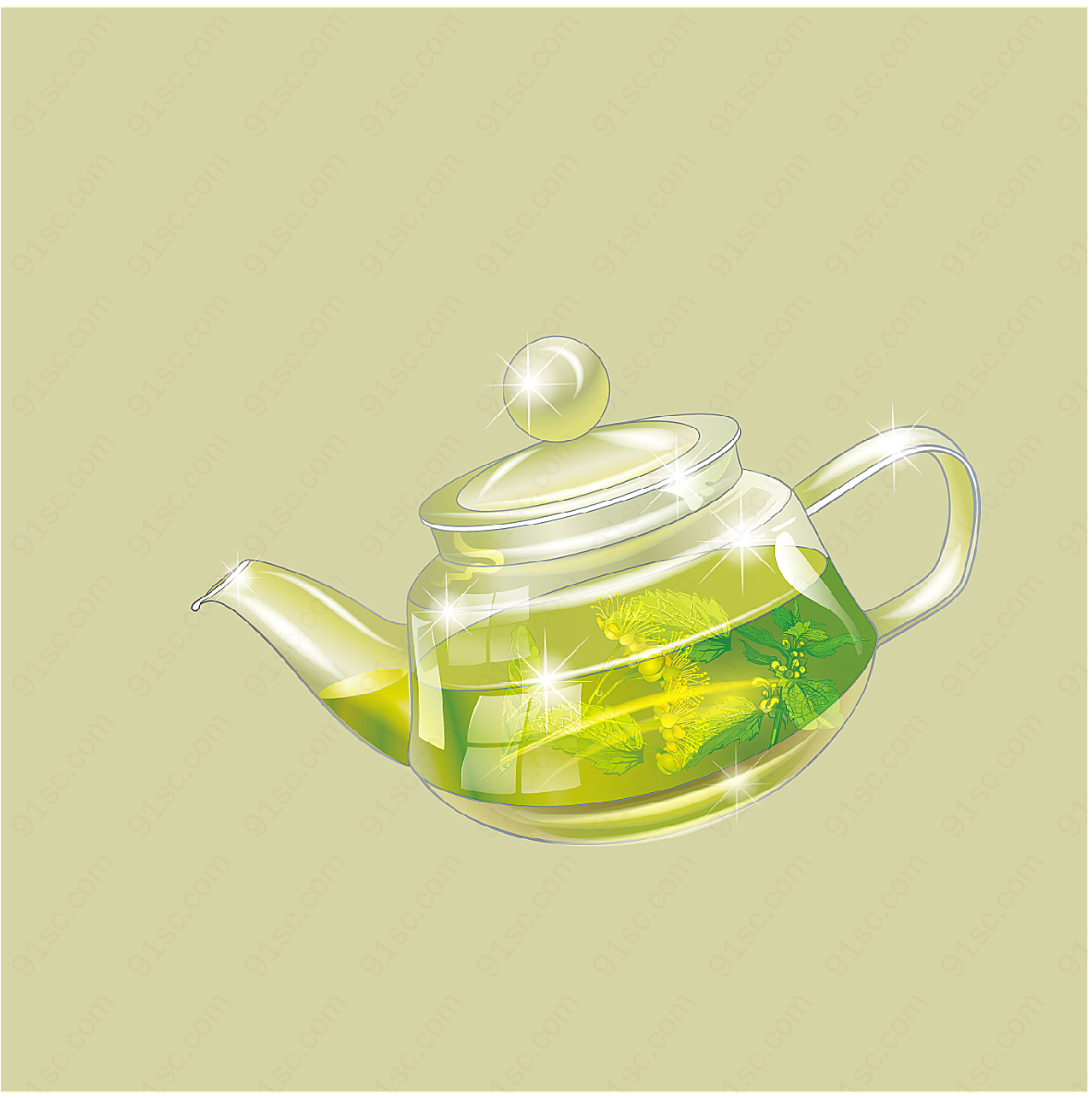 茶壶矢量元素产品
