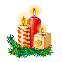 蜡烛素材元素圣诞节