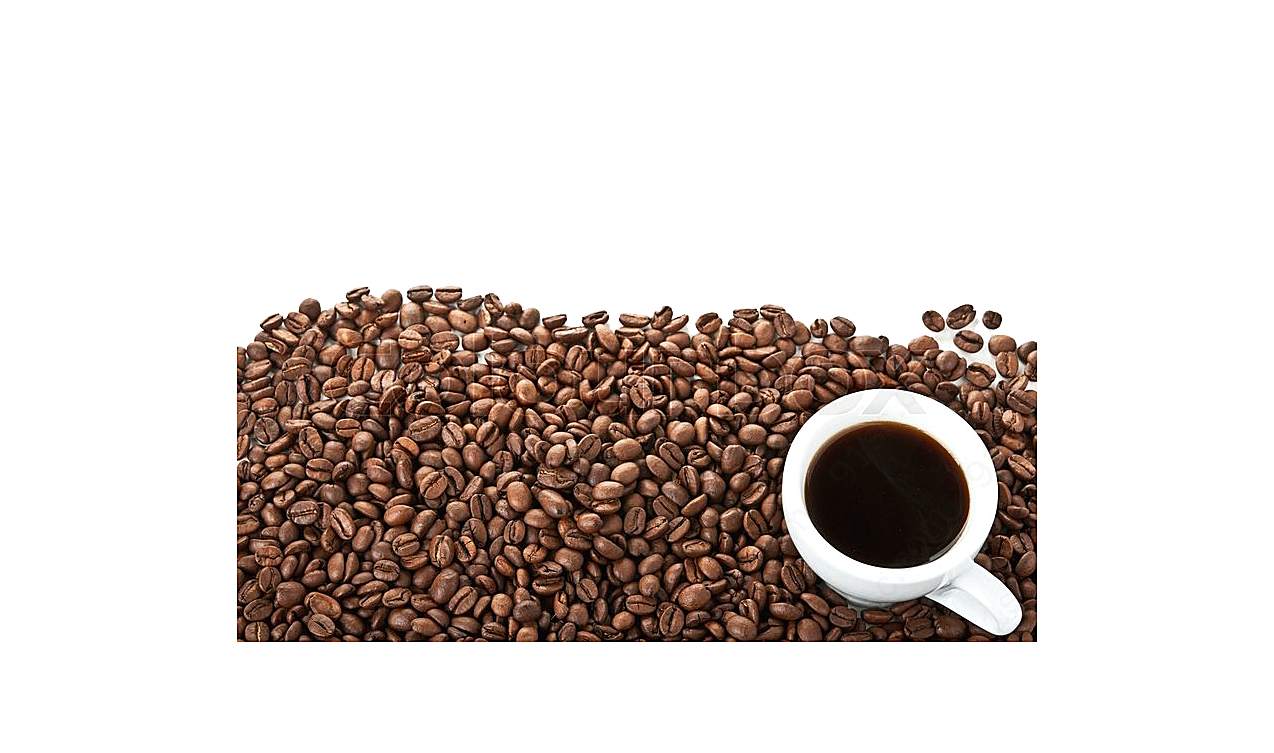 咖啡豆上放了杯咖啡png元素生物静物
