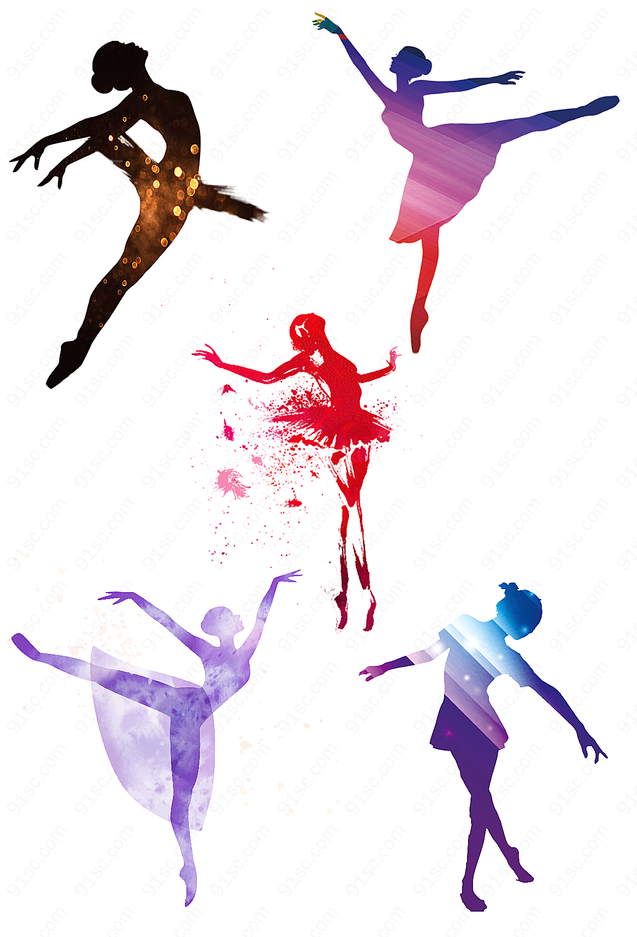 舞动奇迹-舞蹈效果素材设计元素