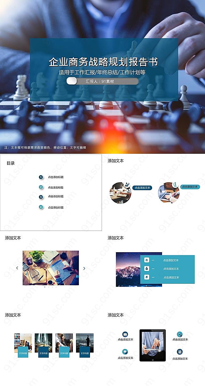 企业战略规划报告书商务